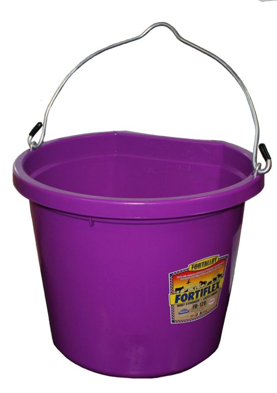 Fortex Industries Inc Flatback Bucket- Violet 20 Quart - FB-120 PURPLE
