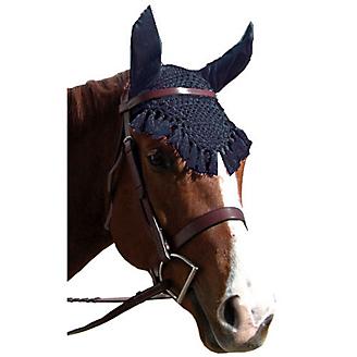 EAR NET FLY VEIL CROCHET 14 COLORS WITH DIAMONDS FULL SIZE HORSE RIDING 