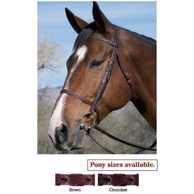 Kincade Plain Raised Bridle Full Black