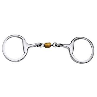 Brand 5" SS Egg Butt Snaffle Bit Ribbed Copper Mouth Horse Tack D.A 