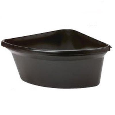 Fortex CF24BX - Black 23 x 16 x 9 Inch Poly 6-Gallon Corner Feeder