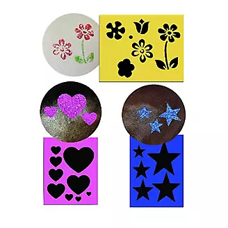 Twinkle Stencil Set Flowers Stars and Hearts