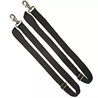 Premium Horse Blanket Sheet Leg Straps Replacement Stretchy Belly Strap with Double Swivel Snaps, Adjustable Length from 24 to 42 Inch(4 Pcs)