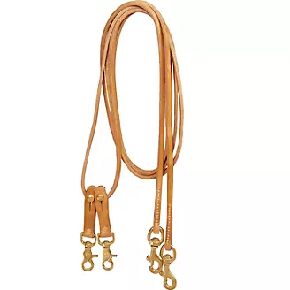 Tory Harness Leather Sliding Pulley Draw Reins