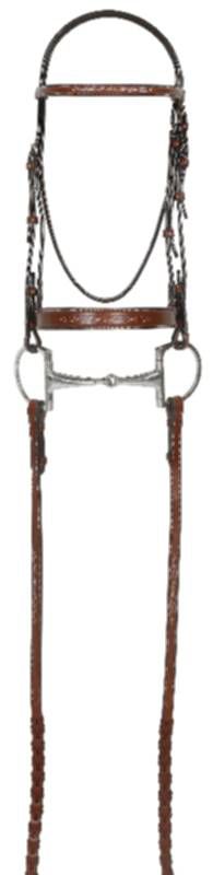 Rodrigo Pessoa Wide Noseband Show Bridle Pony Medi