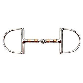 English Saddle Horse Stainless Steel D Ring Snaffle Bit 5" Copper Mouth AQHA 