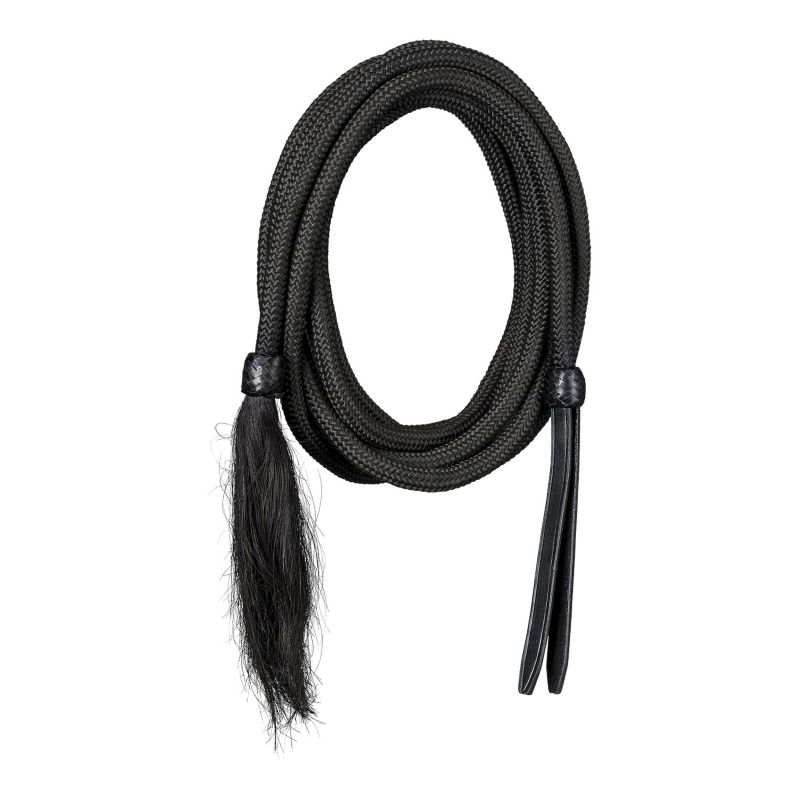 Royal King Braided Mecate Bosal Rein Black