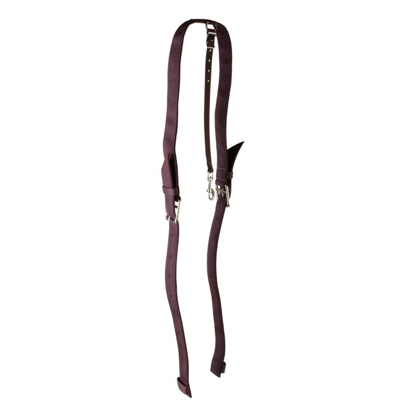 Western Nylon Rear Flank Cinch Set Brown