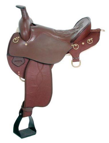 King Trekker Synthetic Endur Saddle w/horn 16 Brow