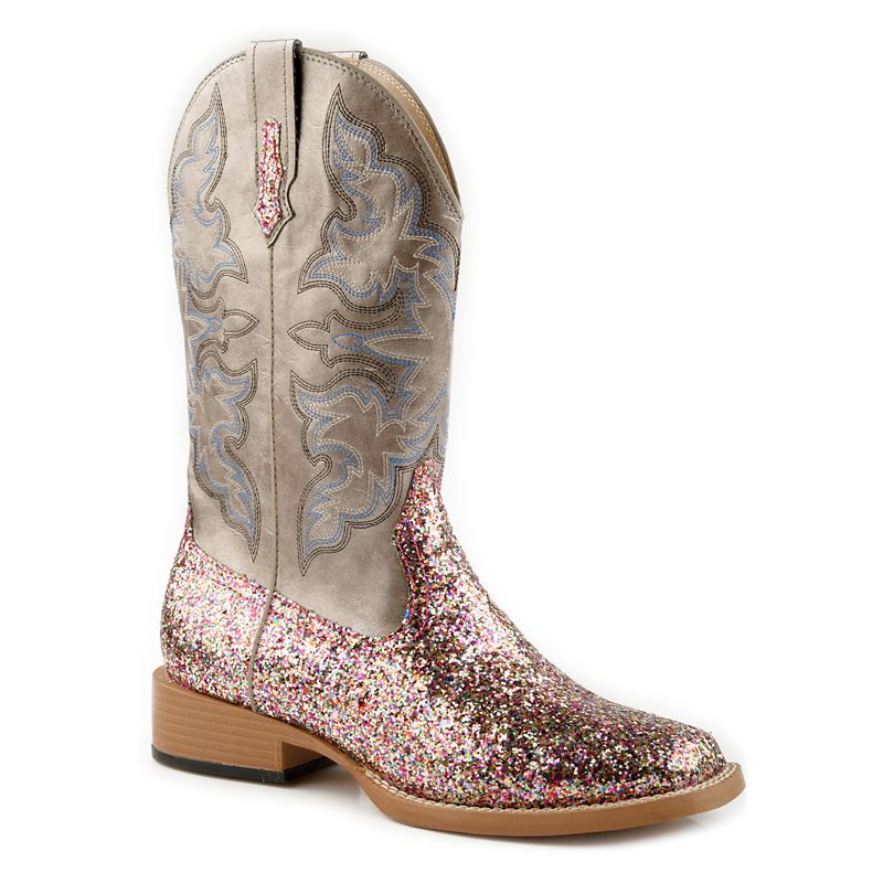 Roper Ladies Sparkles W Sq Toe Boot - StateLineTack.com