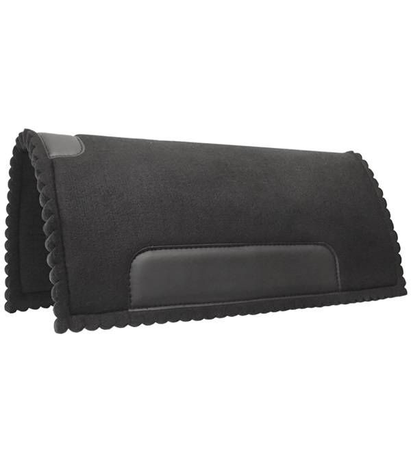 Jacks Scalloped Felt Pad Black 31In x 32In