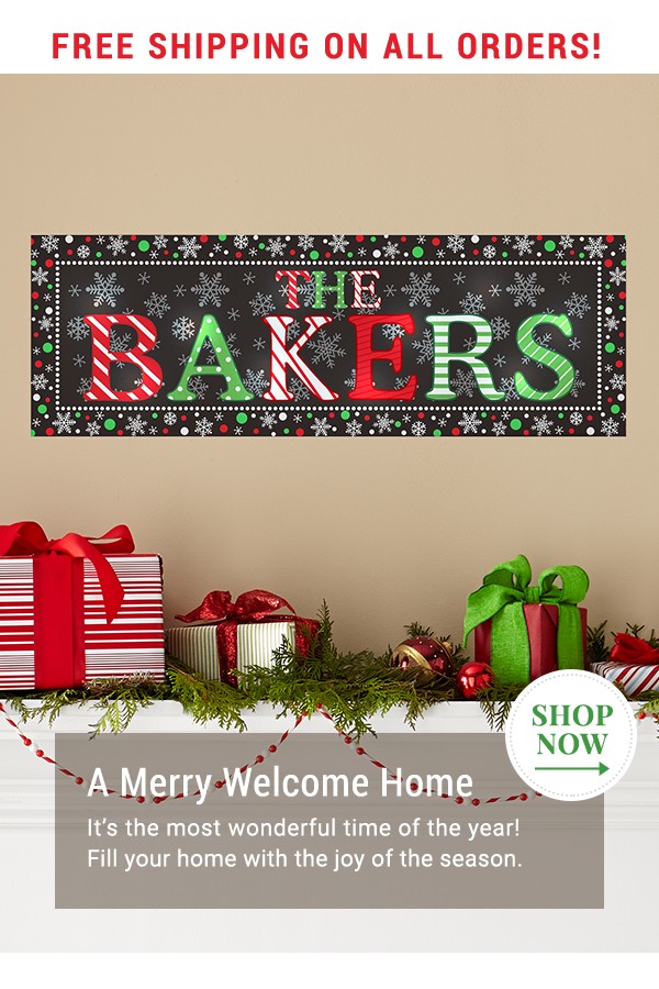 Free Shipping on All orders!