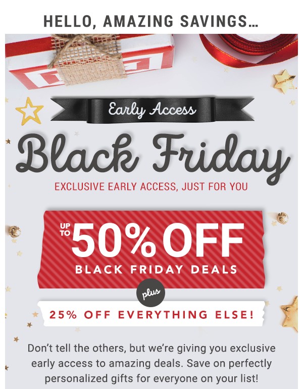 Early Access Black Friday.