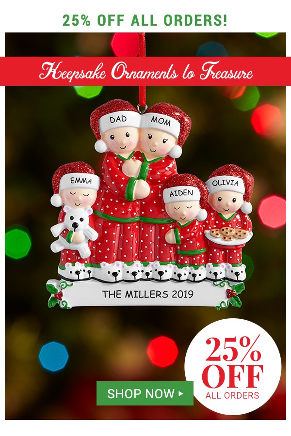 25% off all orders.
