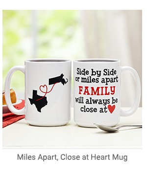 Miles Apart. Close a Heart Mug