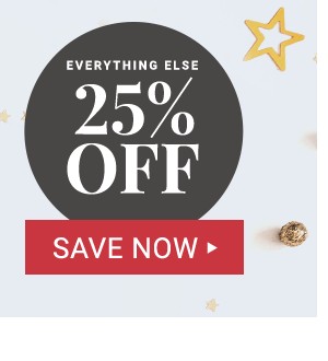 25% off everything else.