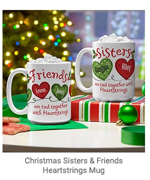 Christmas Sisters & Friends Heartstrings Mug