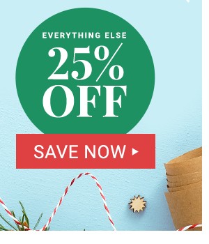 25% Off Everything Else