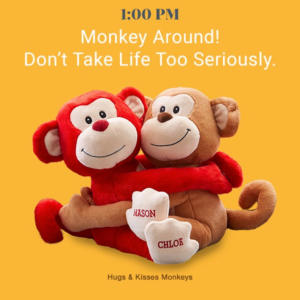 Hugs & Kisses Monkeys