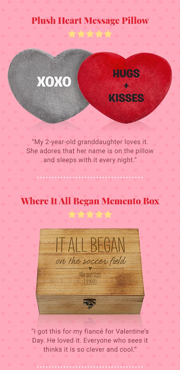 Plush Heart Pillow, Where it All Began Memento Box
