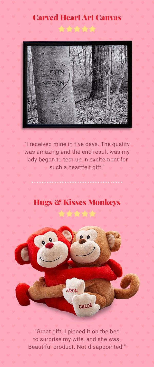 Canvas Heart Art Canvas, Hugs & Kisses Monkeys