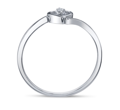 Cherish 10K White Gold Promise Ring