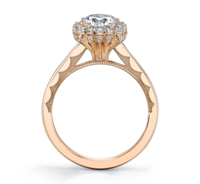 Tacori 18K Rose Gold Diamond Engagement Ring Setting