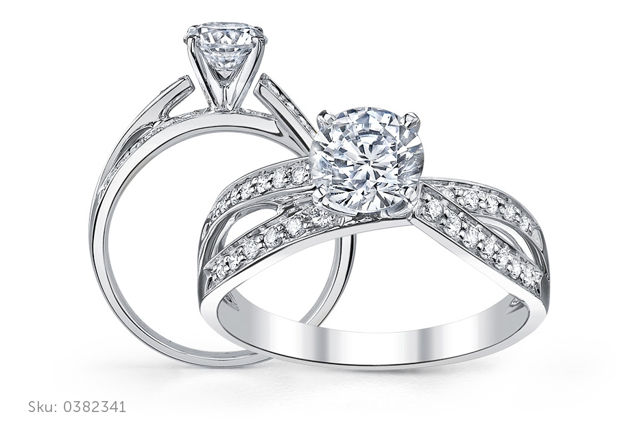 Sleek modern hot sale engagement rings