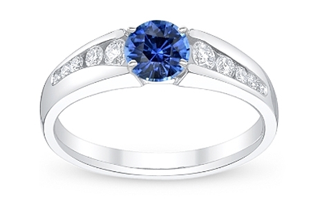 Ring With Blue Sapphire Gemstone