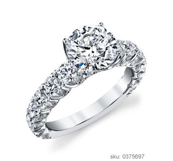 Side Stone Engagement Ring