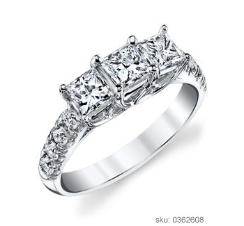 Three Stone Engagement Ring