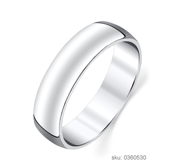 Half Round Wedding Ring