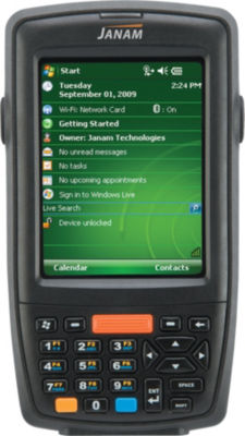 JANAM, RUGGED PDA, WEH 6.5, 2D IMAGER, UMTS/HSDPA/HSUPA/GSM, 802.11ABGN, GPS, HF RFID, BLUETOOTH, CAMERA, 4000MAH, QWERTY KEYPAD