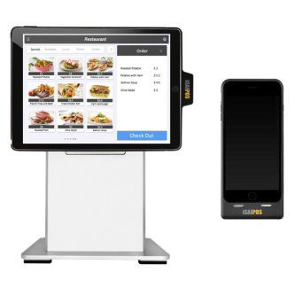 Custom America iSAPPOS iPad POS Stands ISAPPOS-12A-BLK