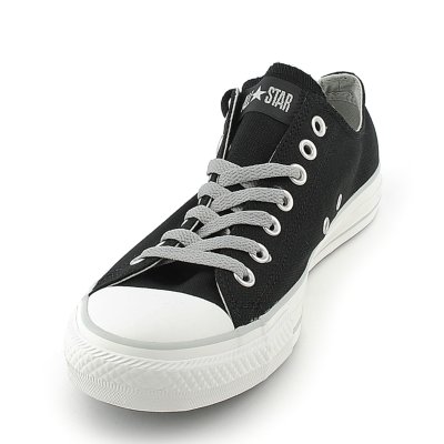 Converse Mens All Star Lo Black Casual Lace Up Sneaker | Shiekh Shoes