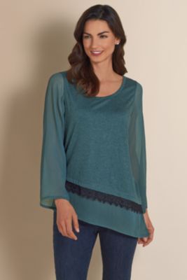 Womens Silk Tops, Lace Tops, Silk Blouses - Soft Surroundings