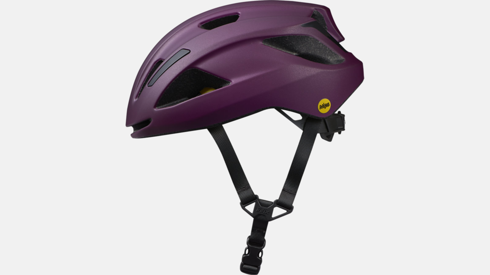 Purple colored Specialized MIPS helmet