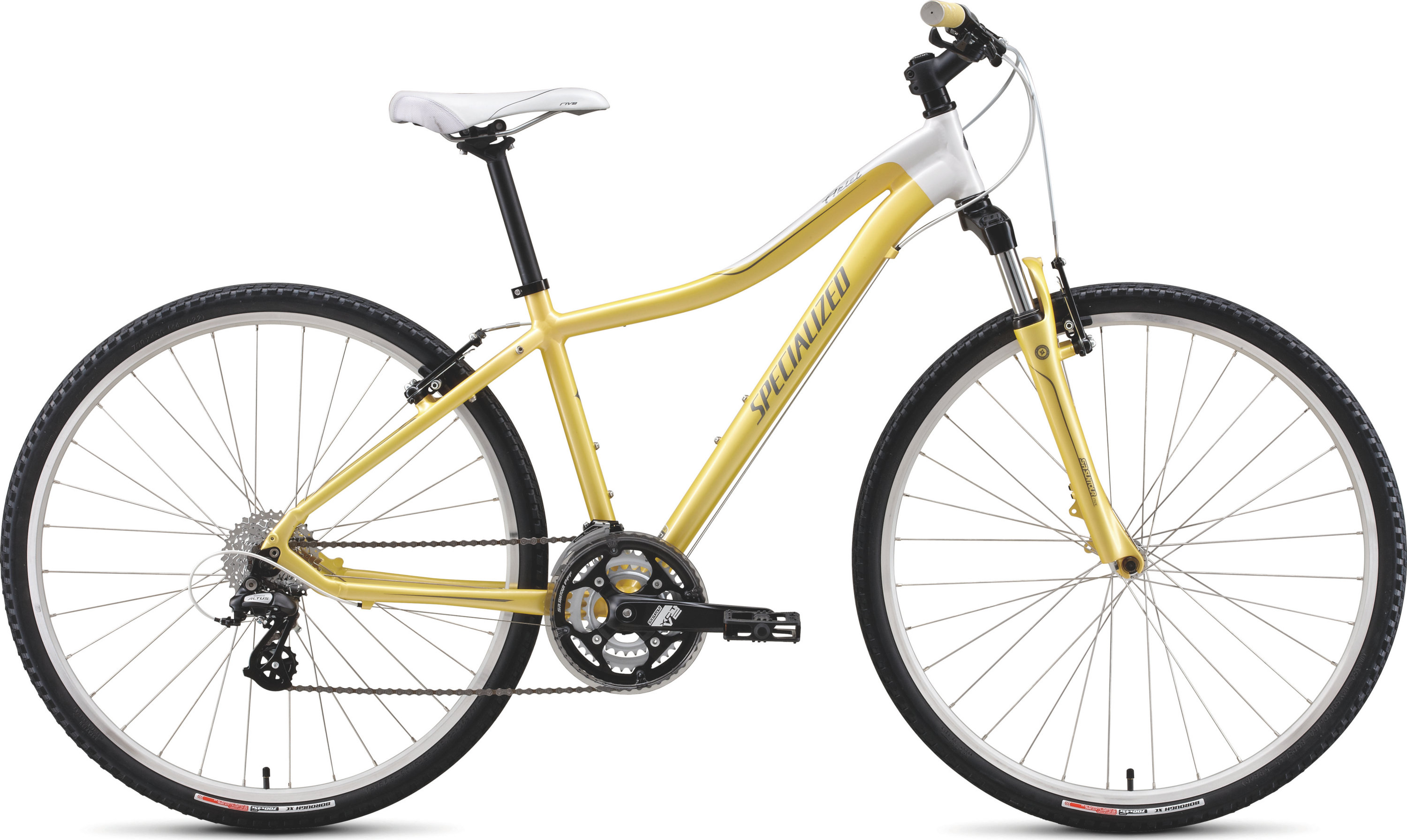 yellow womens bicycle