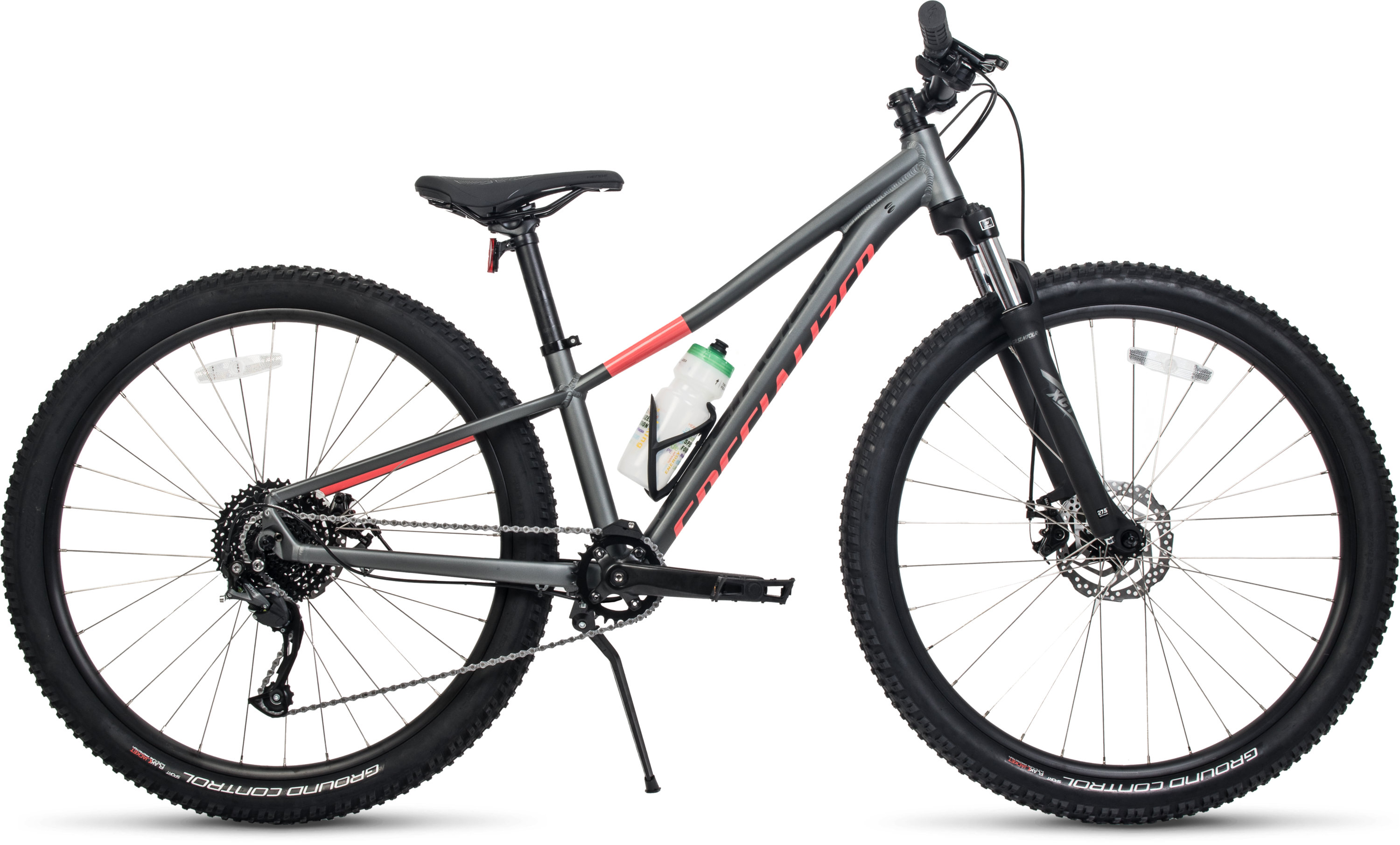 black and red specialized mountain bike