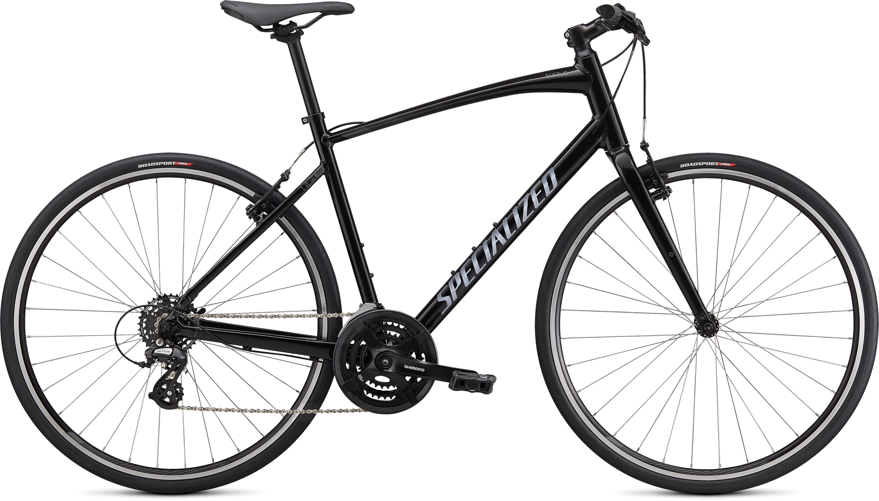 specialized hybrid bike black