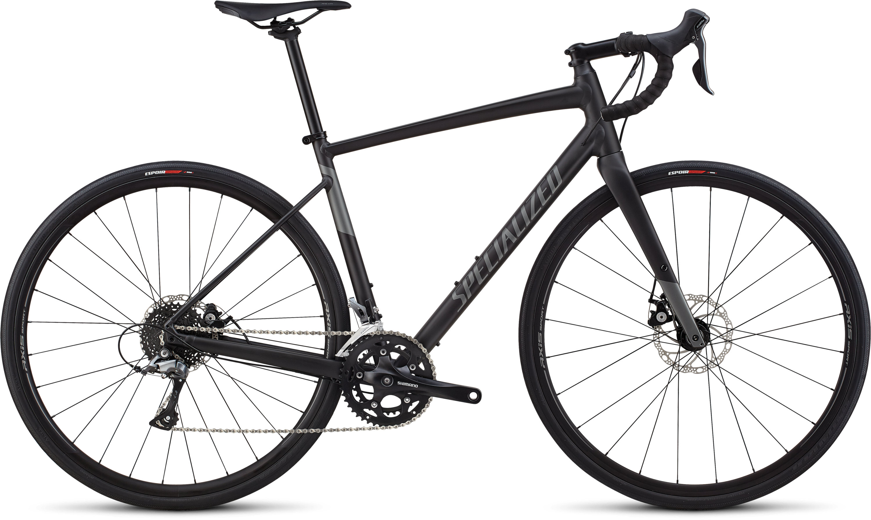 matte black specialized road bike