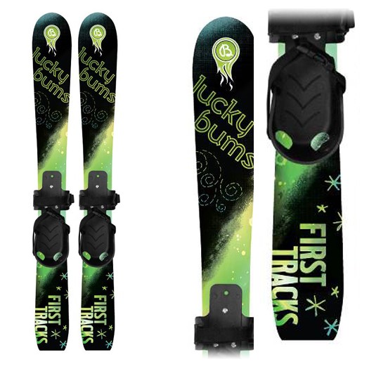 Lucky Bums Snow Kids Beginner Skis Poles Kids Skis 2012 70cm 2012 New