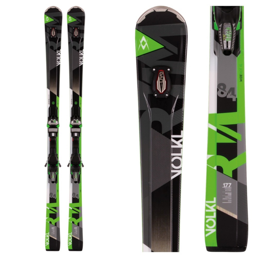 Volkl RTM 84 UVO Skis with Marker IPT Wideride 12.0 Bindings 2017