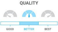 Quality: Better  - durable, usually insulated with some tech features