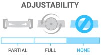 Adjustability: None - fixed helmet design with no adjustable features