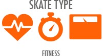 Skate Type: Fitness - speed and distance for more experienced skaters