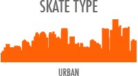 Skate Type: Urban - built for the city and zipping around busy sidewalks