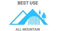 Best Use: All Mountain skis are for on-trail; some off-trail ability