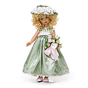 Lifelike Vinyl Child Doll In Lavish Outfit By Linda Rick