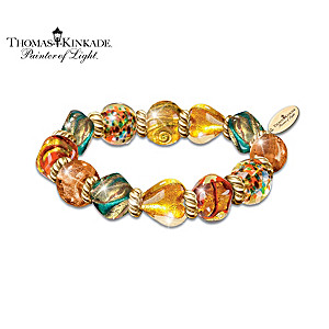 Artisan Glass Bracelet Inspired By Thomas Kinkade's Venice
